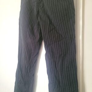Men's Charcoal Pinstripe Dress Pants